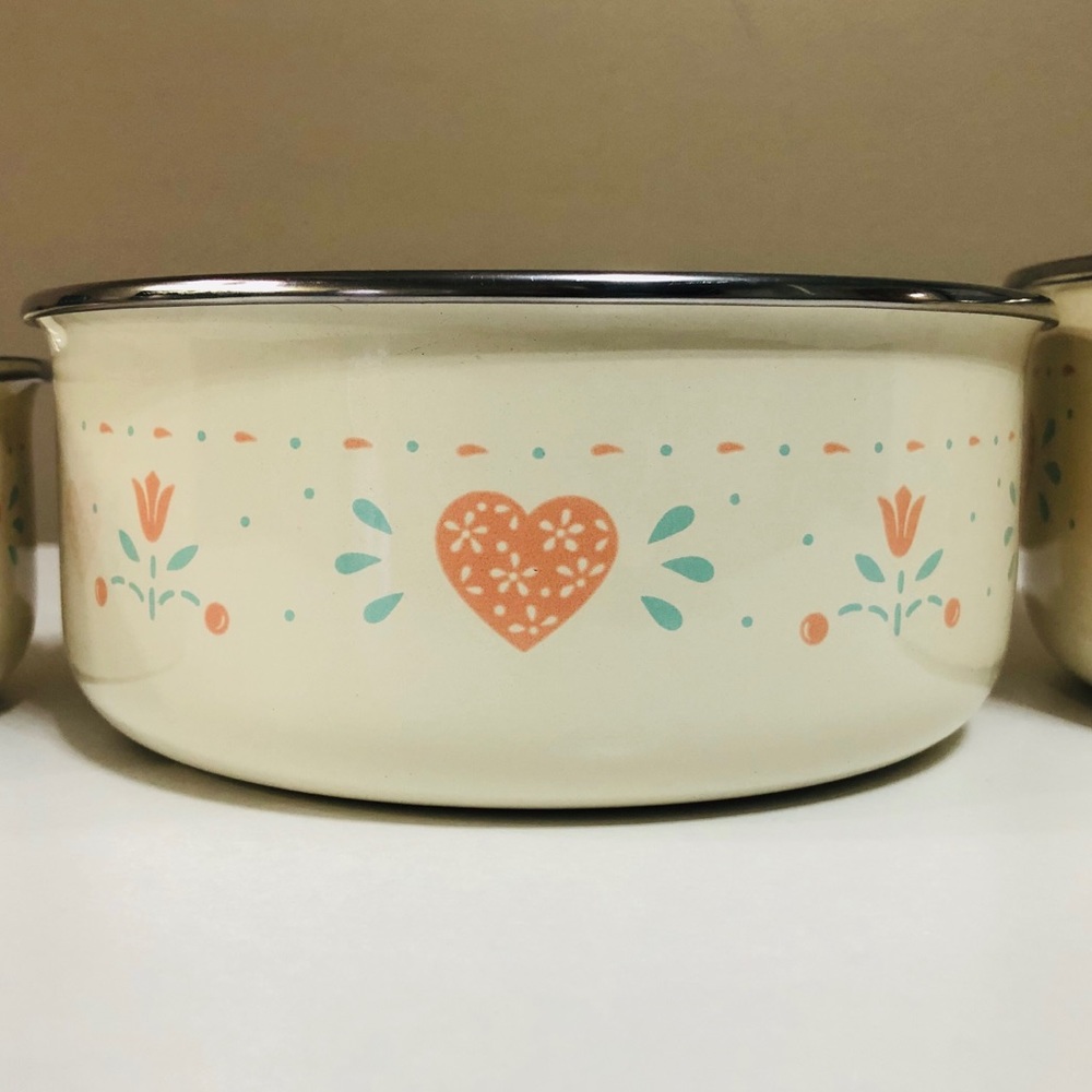 Vintage Corning Ware Forever Yours Mixing Bowl Set - Picture 7 of 11